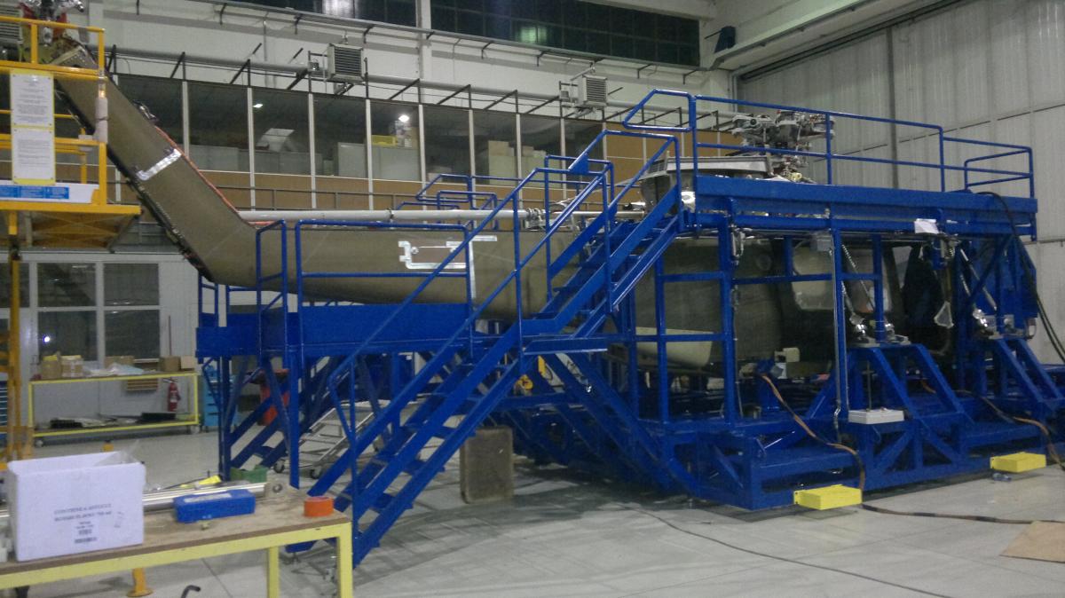 Gabbia test elicotteri